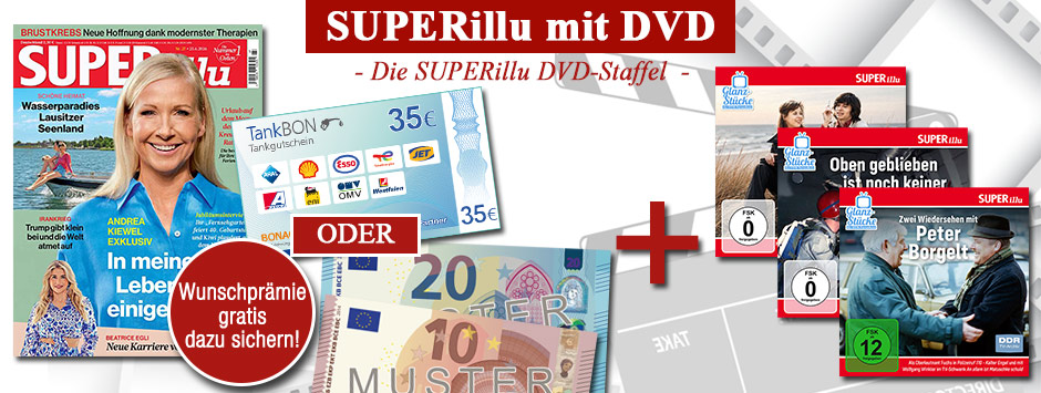 Glanzstücke DDR Ferhnsehen ist da! Sichern Sie sich jetzt die SUPERillu mit DVD!