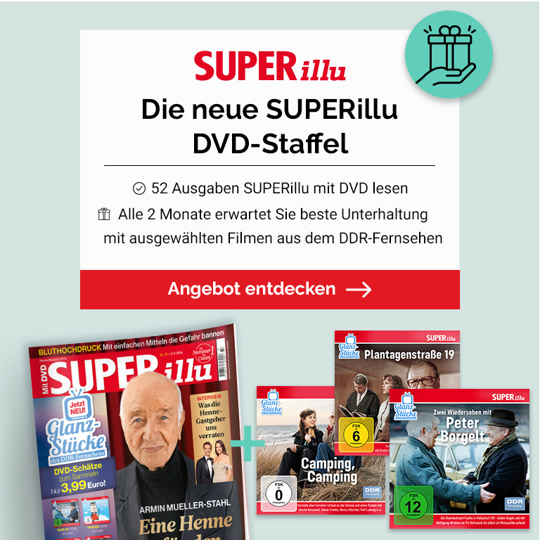 Glanzstücke DDR Ferhnsehen ist da! Sichern Sie sich jetzt die SUPERillu mit DVD!