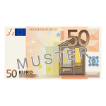 50 € Verrechnungsscheck 